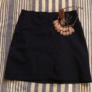 Loft navy blue skirt